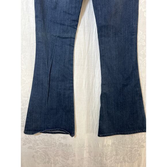 Vintage Union Bay Jeans 7 High Rise Flare Blue Denim Stretch Y2K - Picture 8 of 13